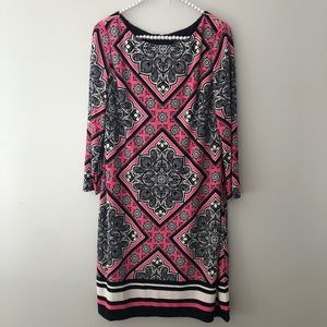 Vince Camuto Geometric Pattern Dress